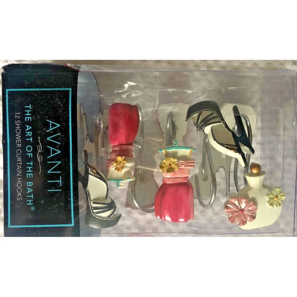 Avanti Dream Big 12 Piece Shower Curtain Hooks Set Resin Discontinued
